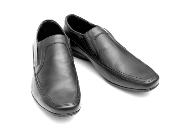 Ζευγάρι μαύρα Ανδρικά παπούτσια — Φωτογραφία Αρχείου