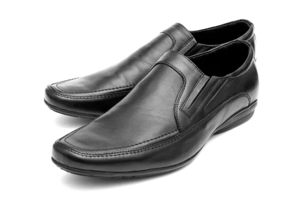 Czarne męskie buty — Zdjęcie stockowe