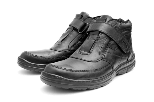 Par de botas de hombre negro — Foto de Stock