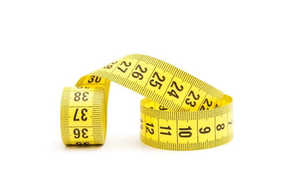 Yellow measuring tape Stock Picture