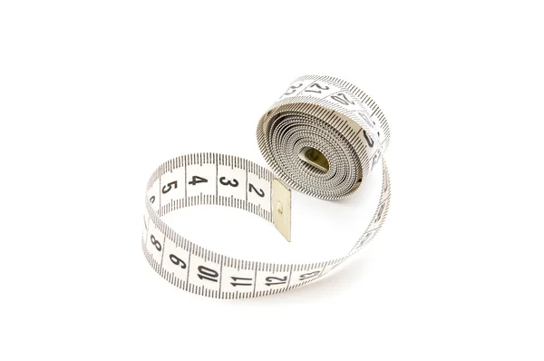 白い測定テープ — ストック写真