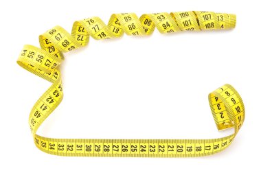 Yellow measuring tape clipart