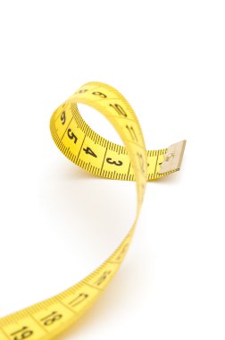 Yellow measuring tape clipart