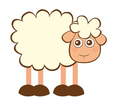 sheep cartoon clipart