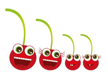 cherry family clipart