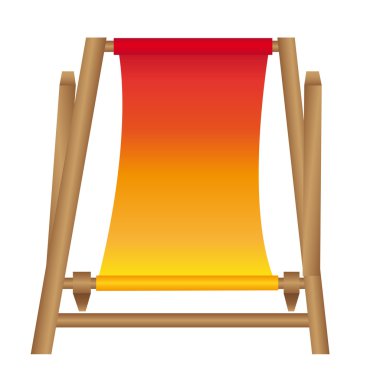 Chair beach vector