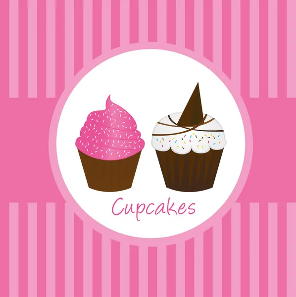 Cup Cakes — Stockvector