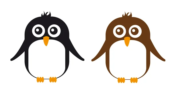 Dibujos animados de pingüinos — Vector de stock