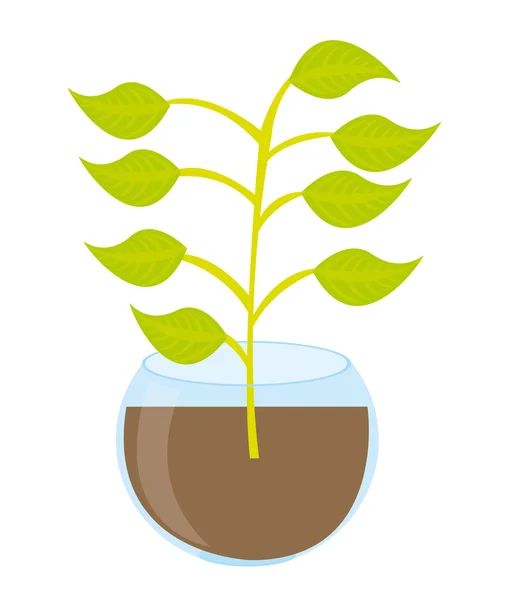 stock vector cute plant