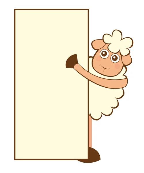 Desenhos animados de ovelhas — Vetor de Stock