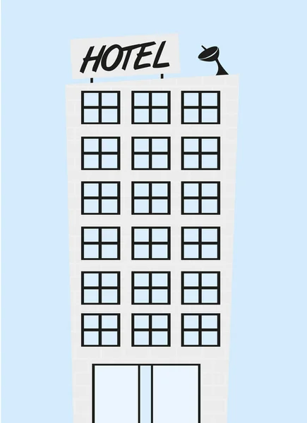 酒店卡通 — 图库矢量图片