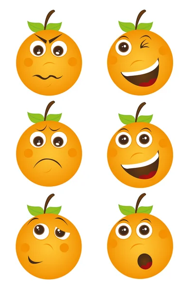 Desenho animado laranja — Vetor de Stock