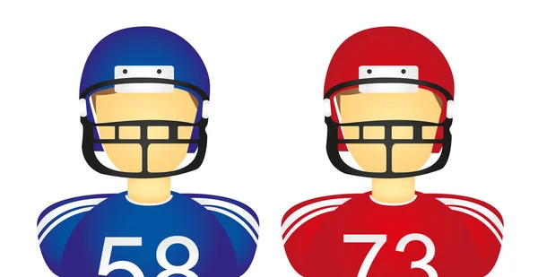 Icônes américaines de football — Image vectorielle