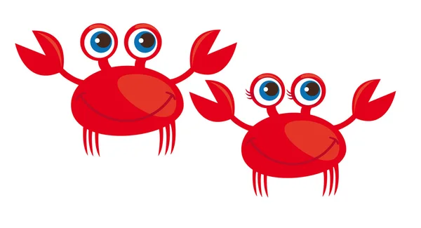 Desenhos animados de caranguejo —  Vetores de Stock