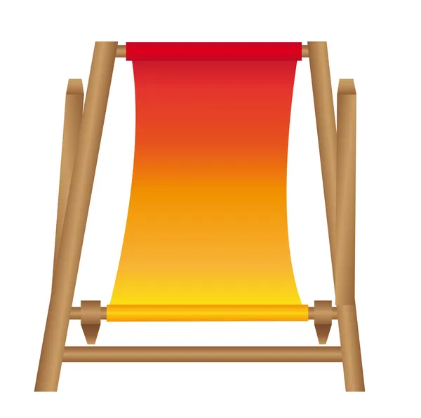 Chaise plage — Image vectorielle
