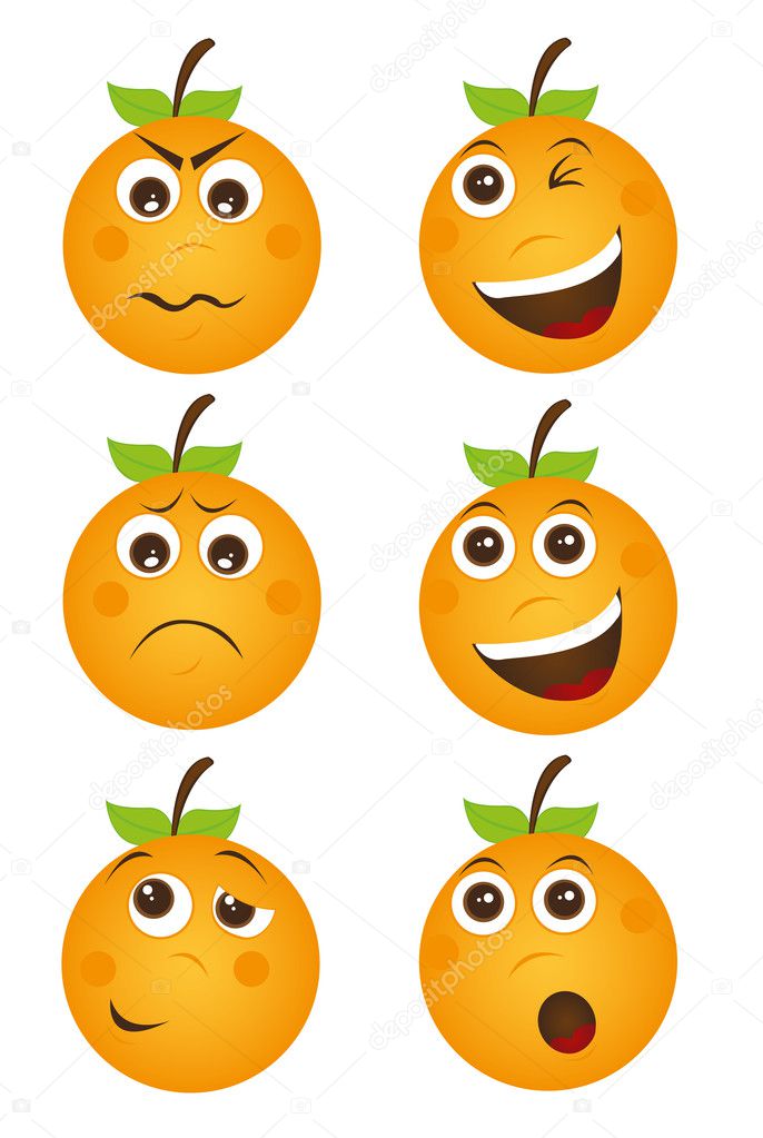 Orange cartoon — Stock Vector © yupiramos #7095336