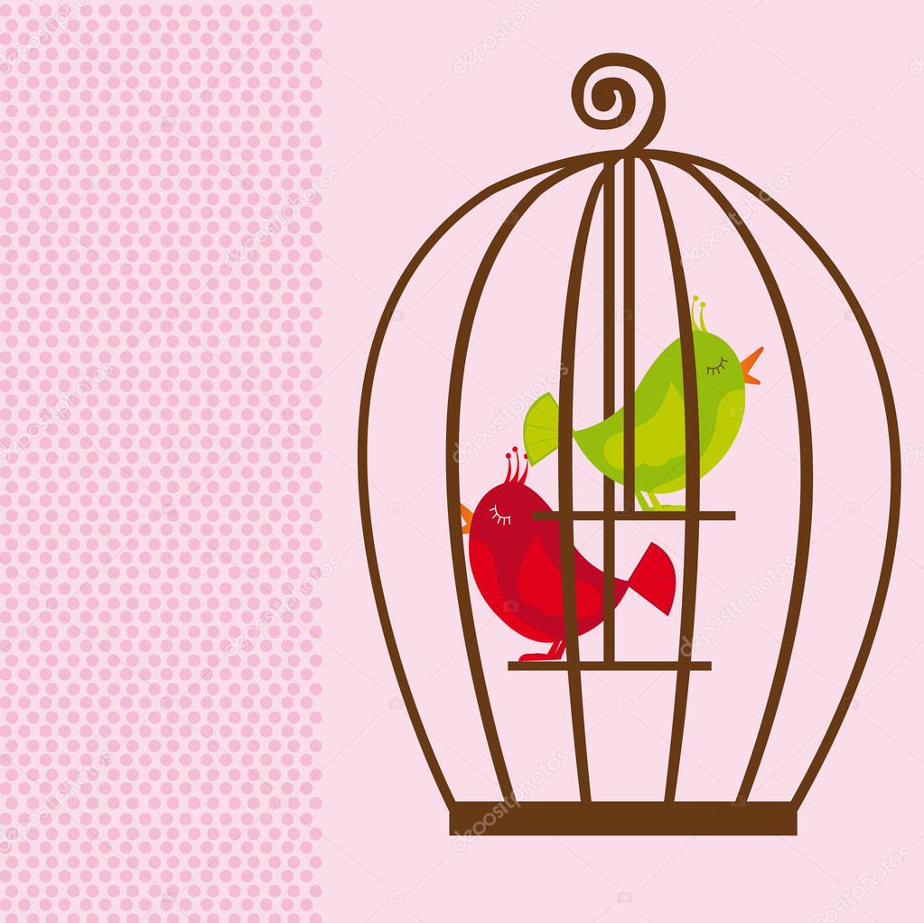 caged bird clipart backgrounds