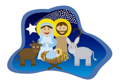 Christmas nativity clipart