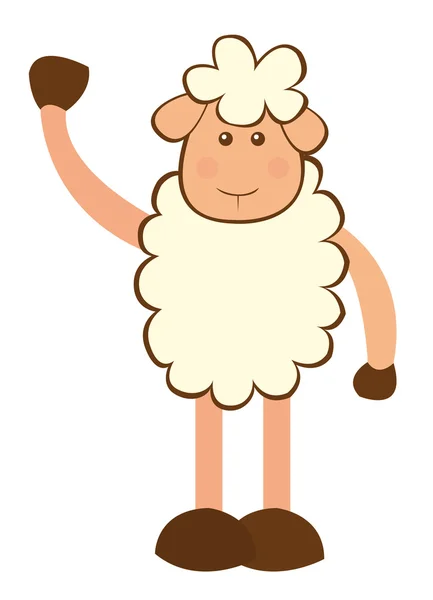 Caricature de mouton — Image vectorielle