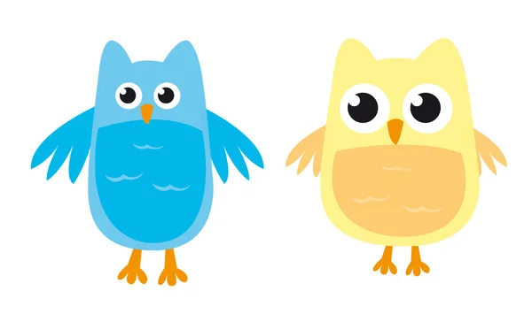 Owl cartoons — Stock Vector