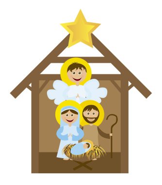 Christmas nativity clipart