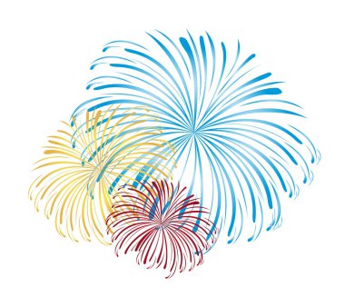 fireworks vector clipart