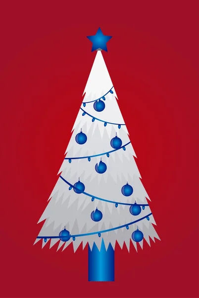 Kış Noel ağacı — Stok Vektör
