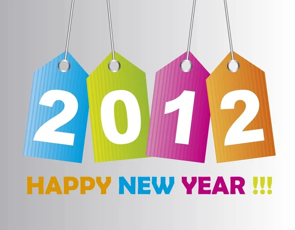2012 nuovo anno — Vettoriale Stock