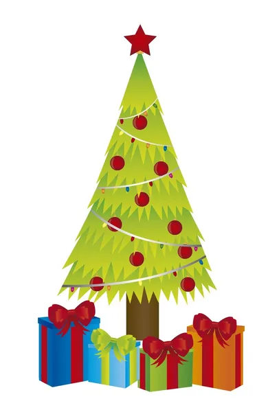 Рождество на дереве — стоковый вектор