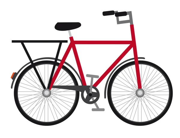 빨간 자전거 — 스톡 벡터