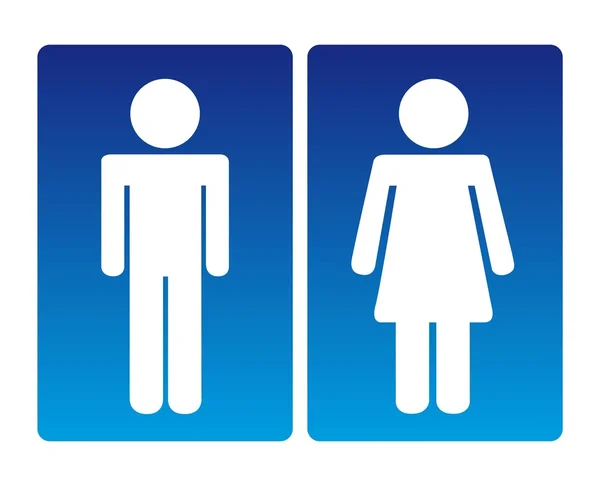 男人和女人的标志 — 图库矢量图片