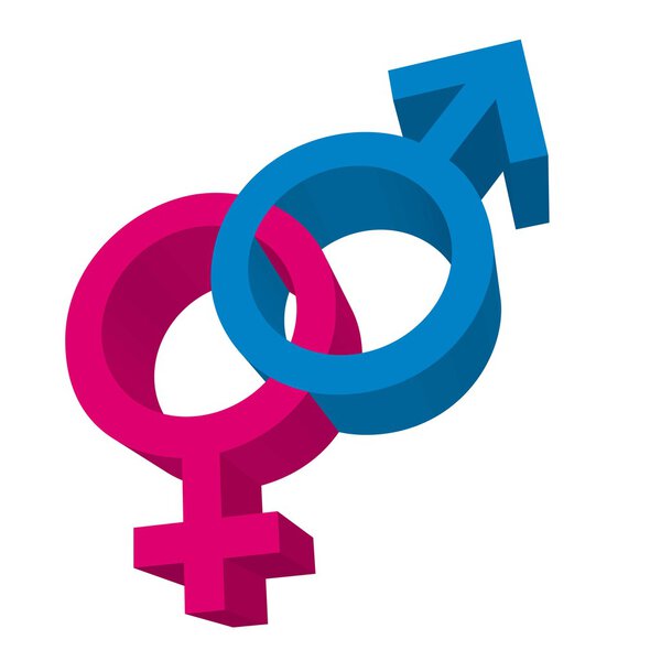 Знаки 3d мужчин и женщин
