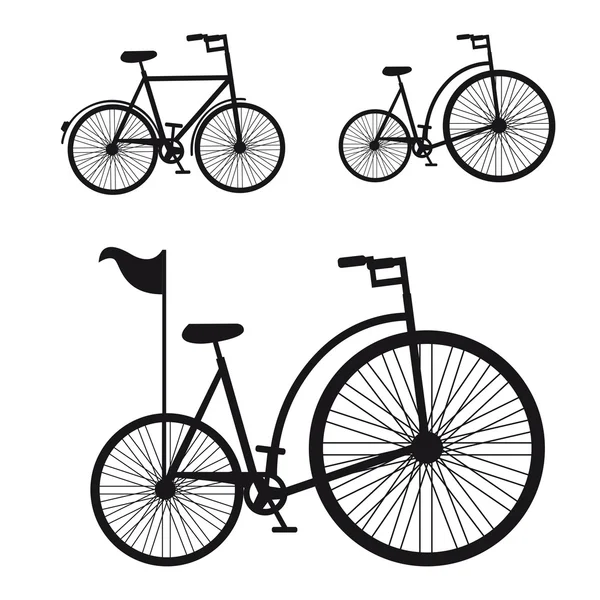 自行车剪影 — 图库矢量图片