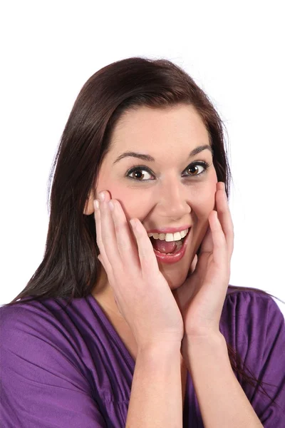 Lovely Surprised Girl — Stock Photo, Image