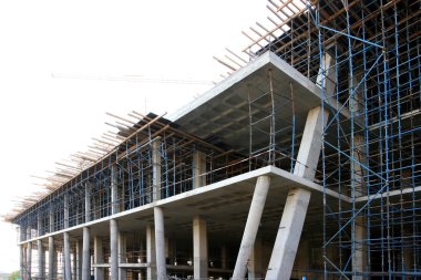 Modern Concrete Building Construction clipart