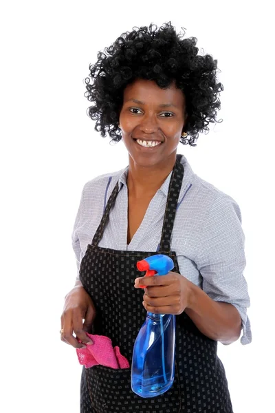 非洲清洁女工 — 图库照片