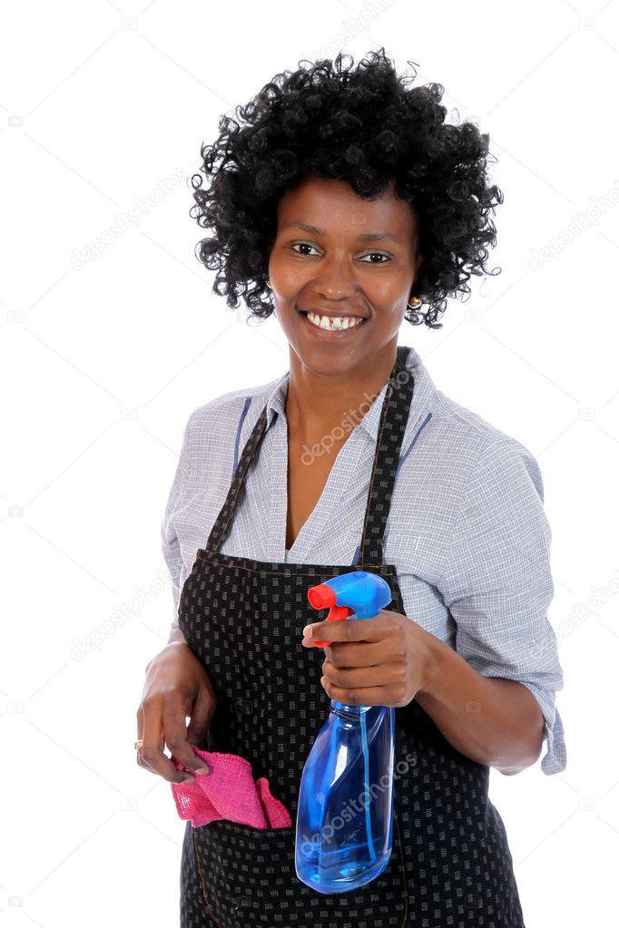 African Cleaning Woman