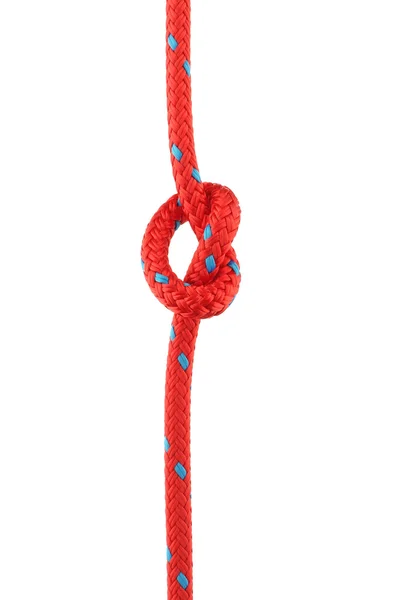 Noeud en corde rouge — Photo