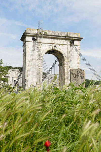 Pont sur le Rhône rive — Photo