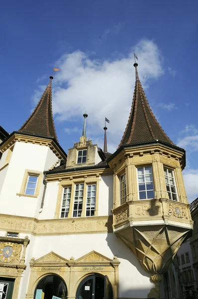 stock image Old city of Neuchatel. Switzerland