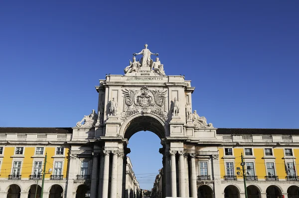 Arch of augusta in lisbon — Stock Photo, Image