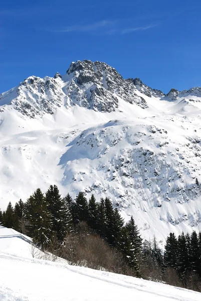 Alpes de inverno — Fotografia de Stock