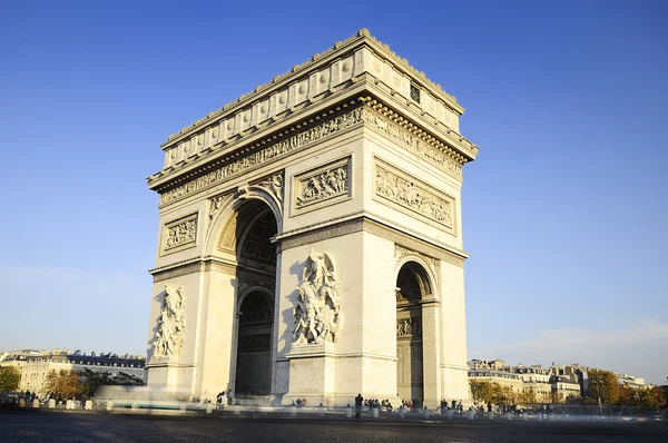 Arch av triumf. dagtid. paric, Frankrike — Stockfoto