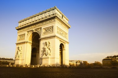 Arch of Triumph. Day time. Paris, France clipart