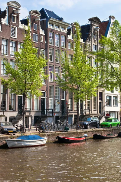 Amsterdam canais vista — Fotografia de Stock