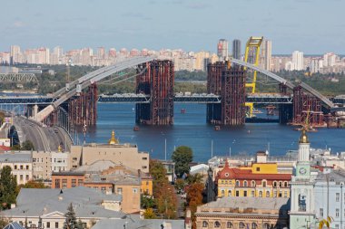 Kiev iş ve sanayi şehir manzarası