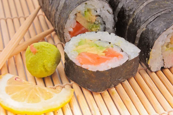 stock image Sushi with chopsticks