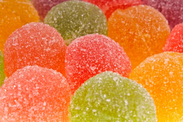 Assortimento di gelatina di frutta colorata — Foto Stock