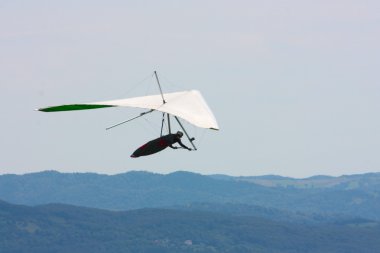 Hang gliding in Slovenia clipart