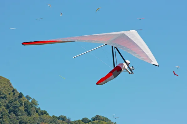 Hang gliding in Slovenia — Zdjęcie stockowe